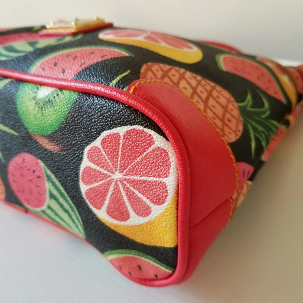 Dooney & Bourke Ambrosia Crossbody Bag Watermelon Grapefruit Pineapple - Picture 8 of 13